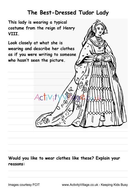 tudors worksheets printable